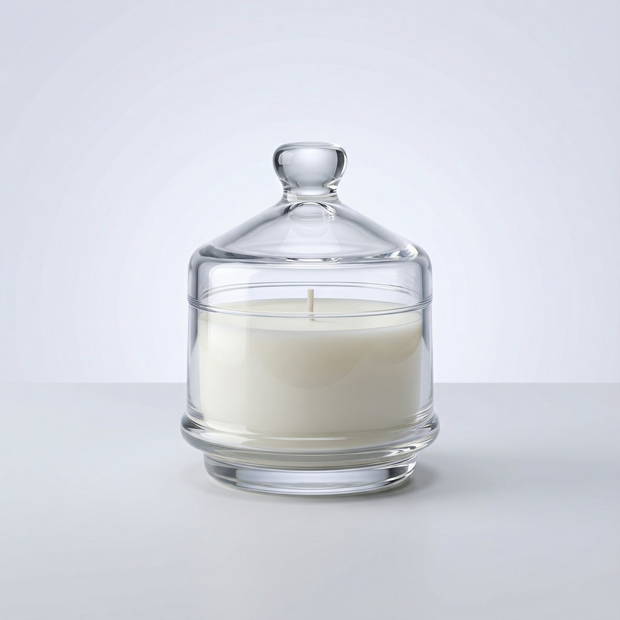 נר פעמון זכוכית שקוף