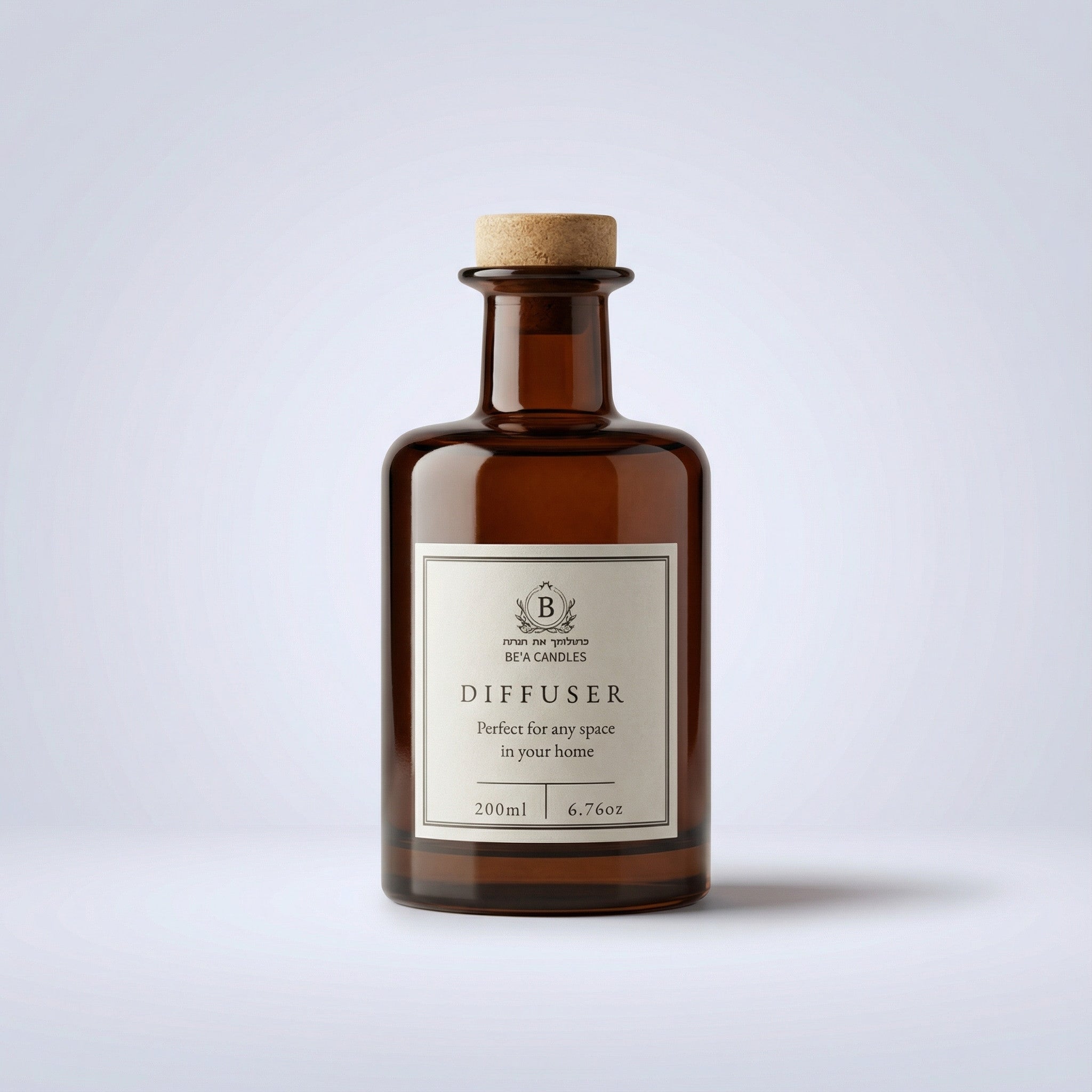 מפיץ ריח 250 מ"ל מעוצב חום אמבר
